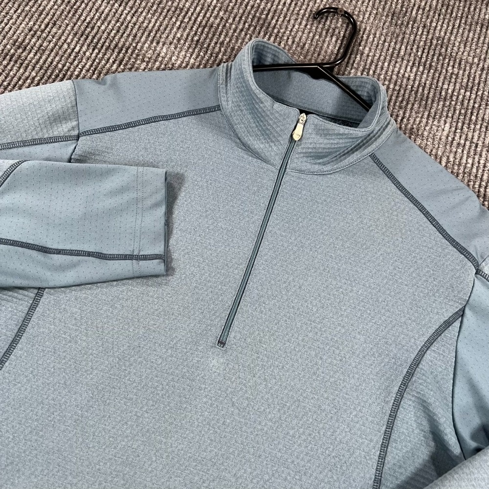 Nike Pullover Shirt Mens Large Blue Long Sleeve Athletic 1/4 Zip Golf Outdoor